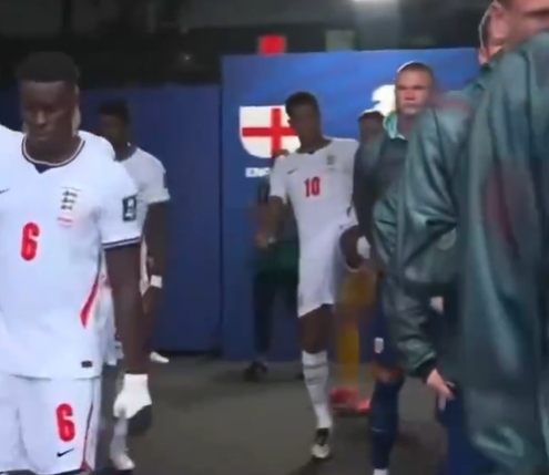 贝林厄姆赛前踢哈兰德屁股，多特旧谊延续至世界杯