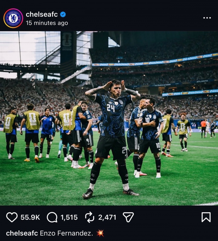 恩佐庆祝引切尔西球迷炮轰 俱乐部被迫删帖